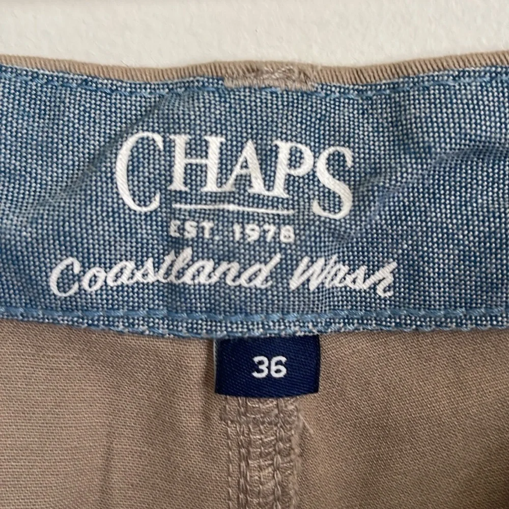 Chaps Coastland Wash Men's Vintage Khaki Watermelon Print Graphic Casual Shorts